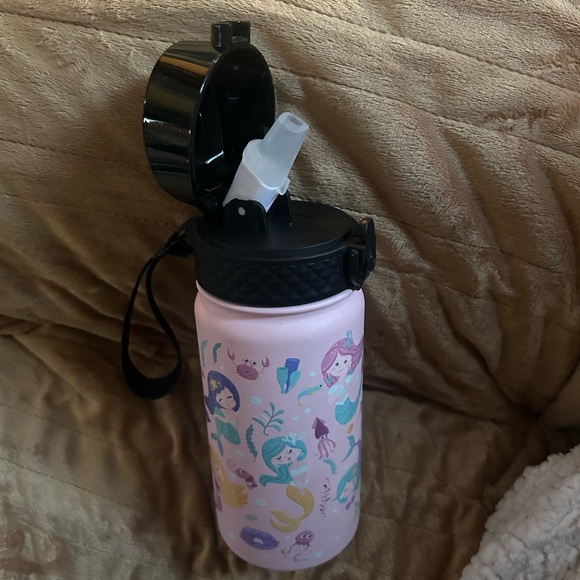 Sweat Mermaids🧜‍♀️14OzKids👧🏻Insulated Stainless Steel Water💦Bottle wStrawLid - Picture 8 of 10